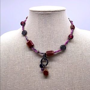 Chico’s Glass Bead choker necklace